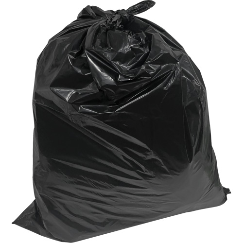 Contractor Garbage Bags, 2X Strong, 35" W x 50" L, 1.9 mils, Black, 194 L (44 Gal.) Capacity Advanced Consulting and Training Ltd.