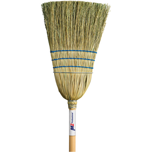 Heavy-Duty Corn Broom, 3-String, Wood Handle Advanced Consulting and Training Ltd.