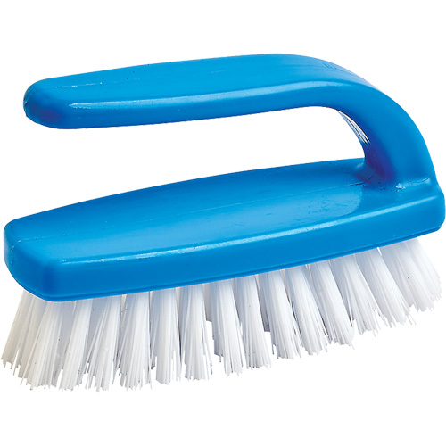 Brosse pour le nettoyage des ongles, 4" l, Soies Synth&eacute;tique, Bleu/Blanc Advanced Consulting and Training Ltd.