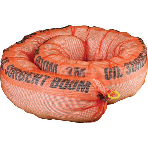 Barri&egrave;re de pollution absorbante pour produits p&eacute;troliers, Huile seulement, 1,5' lo x 10" la, Absorption 69,3 gal Advanced Consulting and Training Ltd.