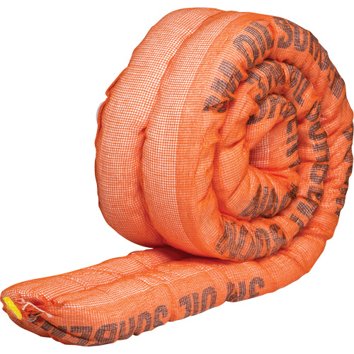 Barri&egrave;re de pollution absorbante double pour produits p&eacute;troliers, Huile seulement, 10' lo x 4" la, Absorption 36,8 gal Advanced Consulting and Training Ltd.