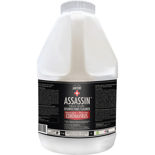 Janitori Assassin Ready-to-Use Disinfectant Cleaner, 4 L, Jug Advanced Consulting and Training Ltd.