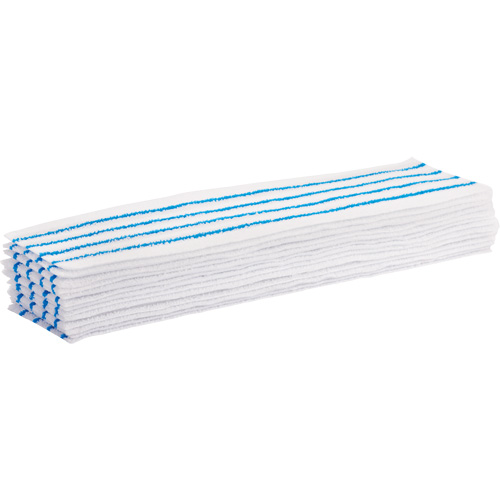 Disposable Mop Pad, Hook and Loop Style, Microfibre, 18" L x 4" W Advanced Consulting and Training Ltd.