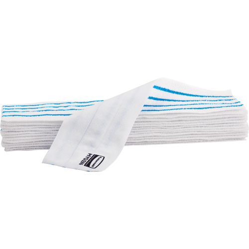 Disposable Mop Pad, Hook and Loop Style, Microfibre, 18" L x 4" W Advanced Consulting and Training Ltd.