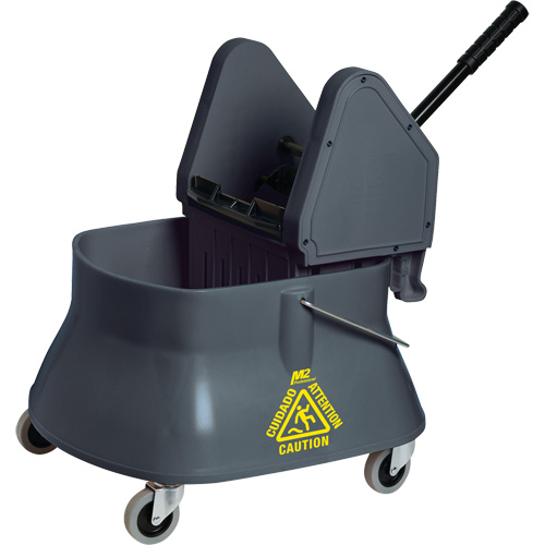 Champ Mop Bucket & Wringer, Down Press, 6.5 US Gal. (26 Quart)/7.5 US Gal. (30 Quarts), Grey Advanced Consulting and Training Ltd.