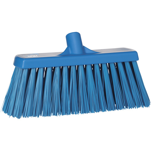 Heavy-Duty Push Broom, Stiff Bristles, 13", Polyester, Blue Advanced Consulting and Training Ltd.