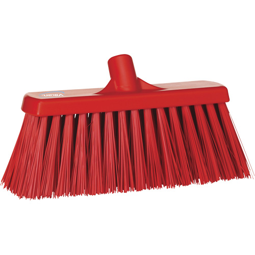 Heavy-Duty Push Broom, Stiff Bristles, 13", Polyester, Red Advanced Consulting and Training Ltd.