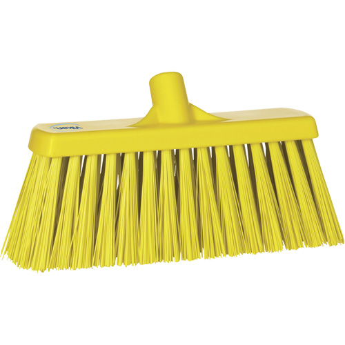 Heavy-Duty Push Broom, Stiff Bristles, 13", Polyester, Yellow Advanced Consulting and Training Ltd.