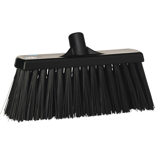 Heavy-Duty Push Broom, Stiff Bristles, 13", Polyester, Black Advanced Consulting and Training Ltd.