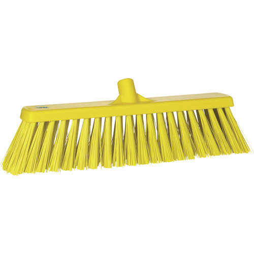 Heavy-Duty Push Broom, Stiff Bristles, 20", Polyester, Yellow Advanced Consulting and Training Ltd.