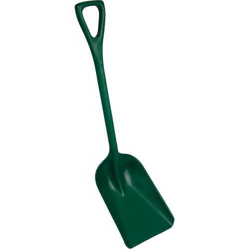 One-Piece Metal Detectable Shovel, 10" x 14" Blade, 37-1/2" Length, Plastic, Green Advanced Consulting and Training Ltd.