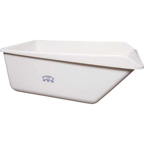 Angled Dump Tub with Drain, Plastic, White Advanced Consulting and Training Ltd.