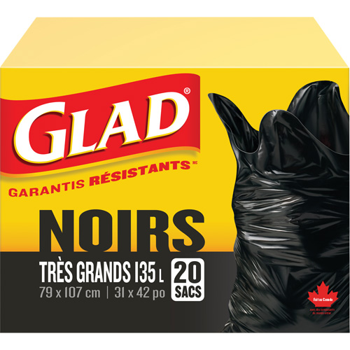 135L Garbage Bags, Regular, 31" W x 42" L, Black Advanced Consulting and Training Ltd.