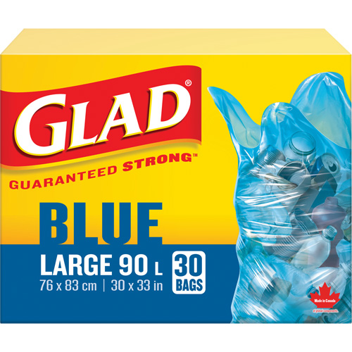 45L Recycling Bags, Regular, 30" W x 33" L, Blue Advanced Consulting and Training Ltd.