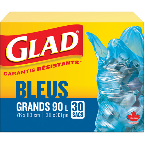 45L Recycling Bags, Regular, 30" W x 33" L, Blue Advanced Consulting and Training Ltd.