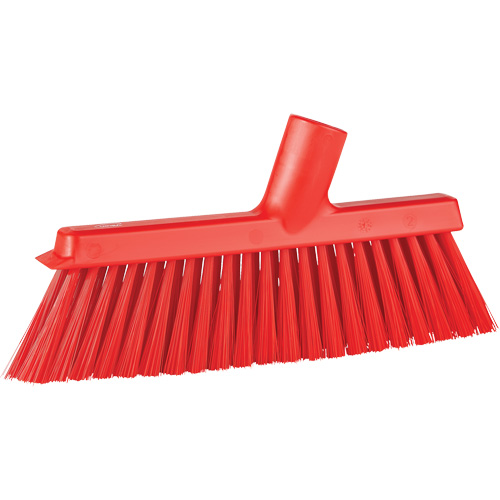 Balai biseaut&eacute; avec pas de vis inclin&eacute;, Crins Moyen, 10", Polyester, Rouge Advanced Consulting and Training Ltd.