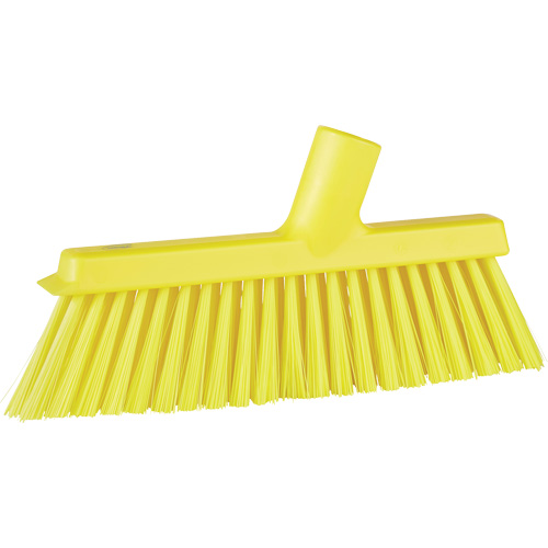 Balai biseaut&eacute; avec pas de vis inclin&eacute;, Crins Moyen, 10", Polyester, Jaune Advanced Consulting and Training Ltd.