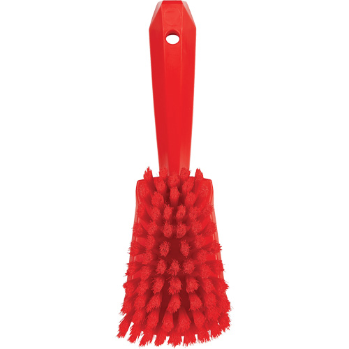 Brosse &agrave; r&eacute;curer avec manche court, Soies Doux, Longueur de 10-1/2", Rouge Advanced Consulting and Training Ltd.