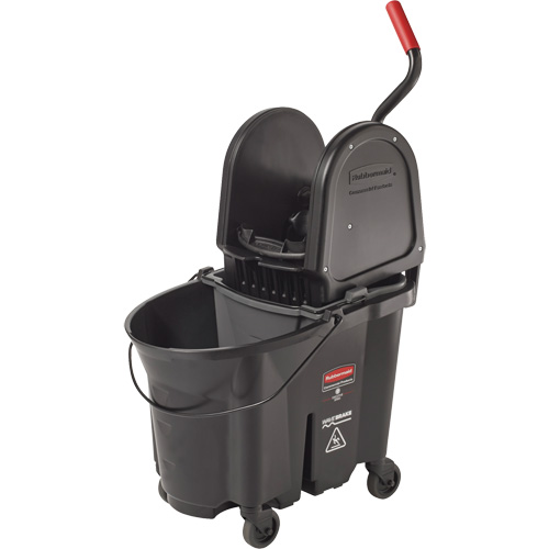 Seau et essoreuse Wavebrake, Pression vers le bas, 8,75 gal. US (35 pintes), Noir Advanced Consulting and Training Ltd.