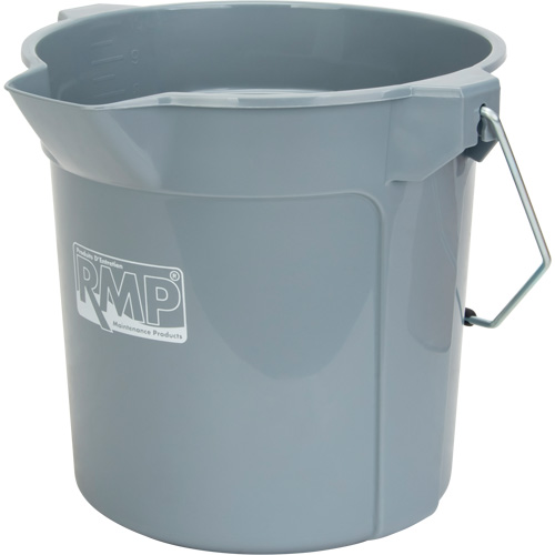 Seau rond avec bec verseur, Capacit&eacute; de 2,64 gal. US (10,57 pintes), Gris Advanced Consulting and Training Ltd.