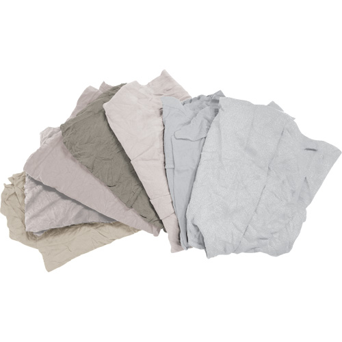 Recycled Material Wiping Rags, Cotton, White, 10 lbs. Advanced Consulting and Training Ltd.