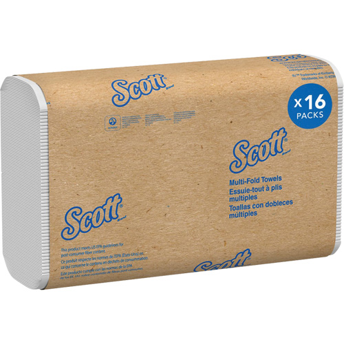Essuie-tout &agrave; plis multiples en fibres recycl&eacute;es &agrave; 100 % Scott, 1 pli, 9-2/5" lo x 9-1/5" la, 250 /pqt Advanced Consulting and Training Ltd.