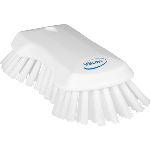 Hand Brush, Extra Stiff Bristles, 9-1/10" Long, White Advanced Consulting and Training Ltd.