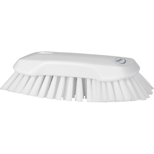 Hand Brush, Extra Stiff Bristles, 9-1/10" Long, White Advanced Consulting and Training Ltd.
