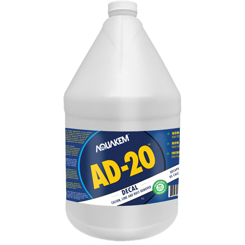 AD20 Decal Eco-Friendly Industrial Grade Calcium, Lime & Rust Stain Remover White Label, Jug Advanced Consulting and Training Ltd.