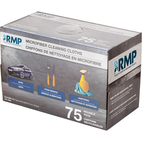 Washable Cleaning Cloths, Microfibre, White Advanced Consulting and Training Ltd.