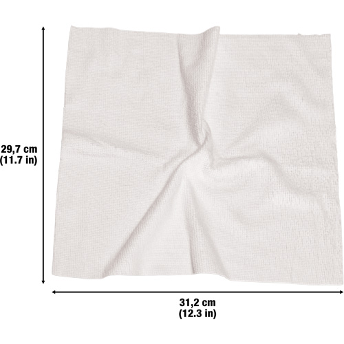 Washable Cleaning Cloths, Microfibre, White Advanced Consulting and Training Ltd.