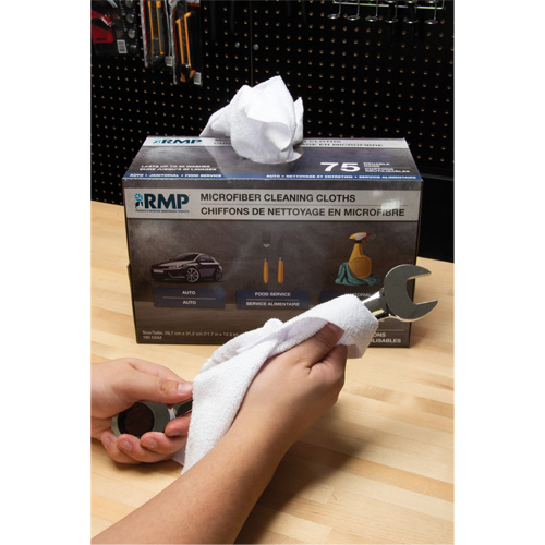 Washable Cleaning Cloths, Microfibre, White Advanced Consulting and Training Ltd.