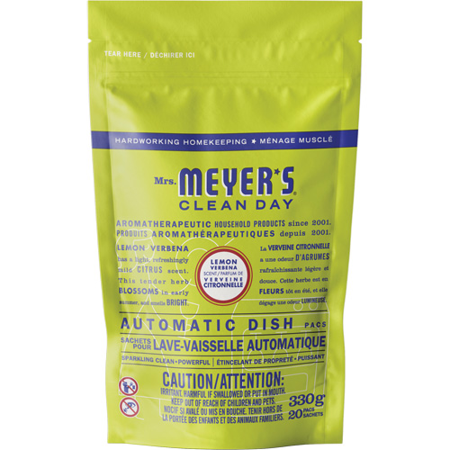 Sachets de d&eacute;tergent pour lave-vaisselle automatique Mrs. Meyer's Clean Day, Capsules, 330 g, Verveine citronnelle Advanced Consulting and Training Ltd.