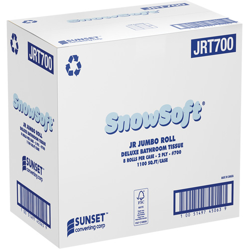 Papier hygi&eacute;nique de luxe Snowsoft, Rouleau G&eacute;ant, 2 Pli, Blanc Advanced Consulting and Training Ltd.