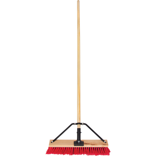 Push Broom with Braced Handle, 18", Medium, PVC Bristles Advanced Consulting and Training Ltd.