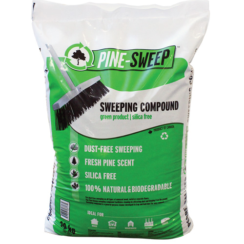 Compos&eacute; de balayage biod&eacute;gradable Pine Sweep, Sac, 44 lb (20 kg) Advanced Consulting and Training Ltd.