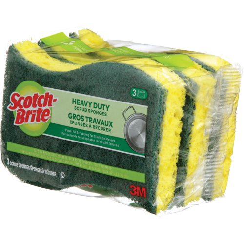 Scotch-Brite&reg; Heavy Duty Scrub Sponge, Scrubbing, 2-3/5" W x 4-2/5" L Advanced Consulting and Training Ltd.