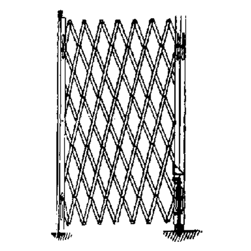 Barri&egrave;res de s&eacute;curit&eacute; galvanis&eacute;es repliables, Repliable simple fixe, 4' lo x 6' h d&eacute;ploy&eacute; Advanced Consulting and Training Ltd.