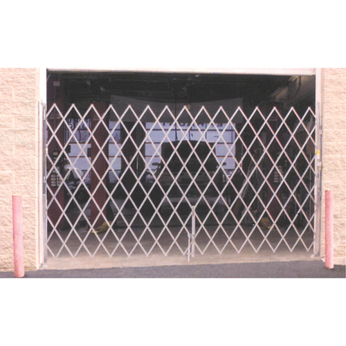 Galvanized Folding Security Gates, Fixed Single Folding, 4' L x 6' H Expanded Advanced Consulting and Training Ltd.