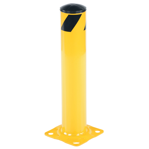 Safety Bollard, Steel, 24" H x 4.5" W, Yellow Advanced Consulting and Training Ltd.