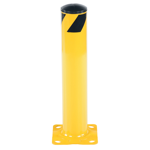 Safety Bollard, Steel, 24" H x 4.5" W, Yellow Advanced Consulting and Training Ltd.