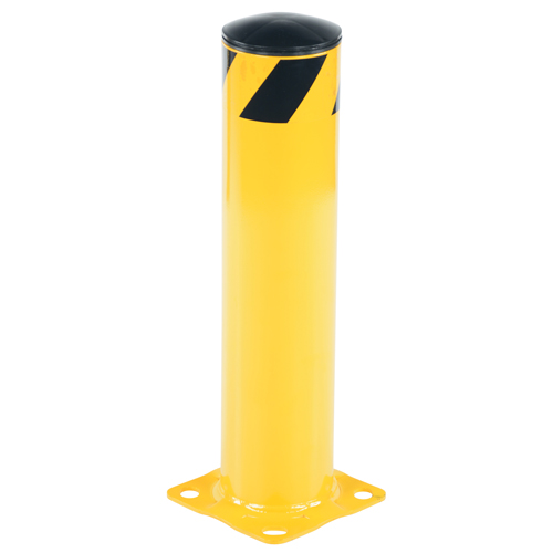 Safety Bollard, Steel, 24" H x 5-1/2" W, Yellow Advanced Consulting and Training Ltd.