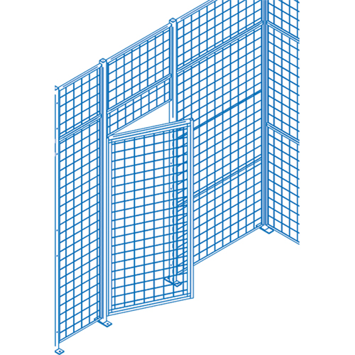 Composantes pour partitions & cloisons grillag&eacute;es - Portes battantes, 3' la x 7' h Advanced Consulting and Training Ltd.