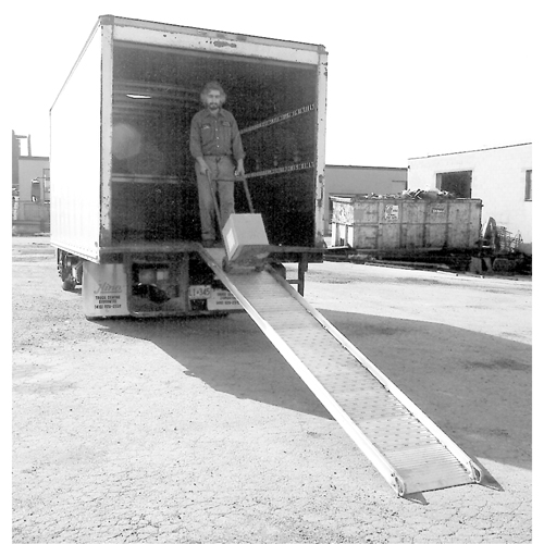 Aluminum Walk ramps with Perforated Traction Grip, 1700 lbs. Capacity, 32" W x 10' L Advanced Consulting and Training Ltd.