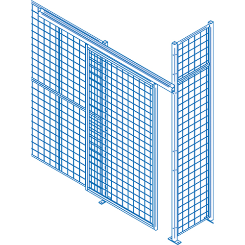 Wire Mesh Partition Components - Sliding Doors, 8' W x 8' H Advanced Consulting and Training Ltd.
