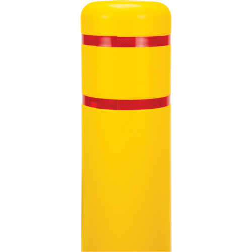 Capuchon en poly&eacute;thyl&egrave;ne pour borne de protection, 6-5/8" dia. x 52" l, Rouge/Jaune Advanced Consulting and Training Ltd.
