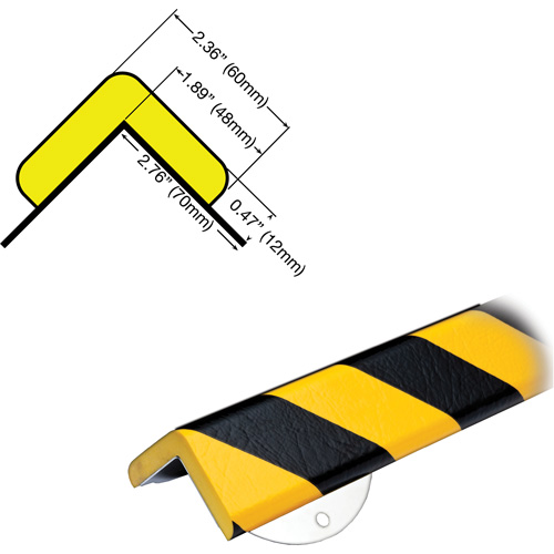 Trousse de protection murale avec butoir de protection de coin mod&egrave;le WPK H+ 1/2M Advanced Consulting and Training Ltd.
