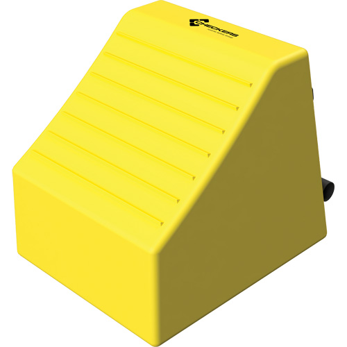 Cale de roue ultra-robuste pour l'exploitation mini&egrave;re Checkers Safety, PEHD, Jaune, 14-1/2" la x 17-1/2" p x 16" h Advanced Consulting and Training Ltd.