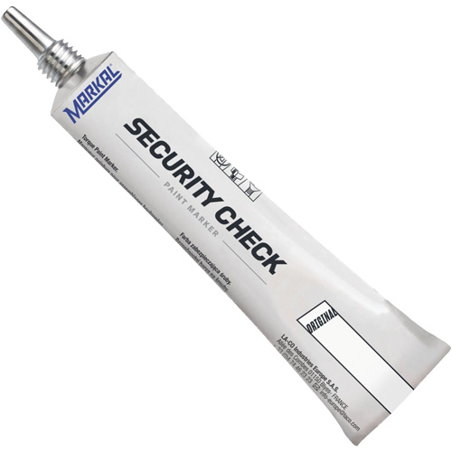 Security Check Paint Marker, 1.7 oz., Tube, White Advanced Consulting and Training Ltd.