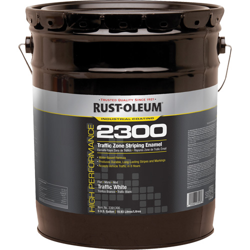 Peinture pour traçage de ligne invers&eacute;e Syst&egrave;me 2300 &agrave; haut rendement, Blanc, 5 gal., Seau Advanced Consulting and Training Ltd.